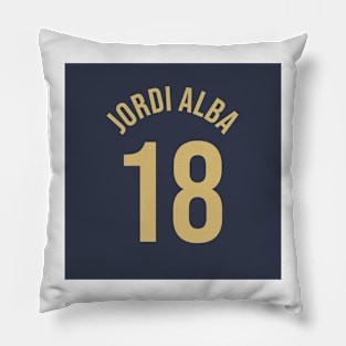 Jordi Alba 18 Home Kit - 22/23 Season Pillow