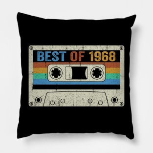 Best Of 1968 56th Birthday Gifts Cassette Tape Vintage Pillow