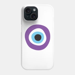 Purple Evil Eye Symbol Phone Case