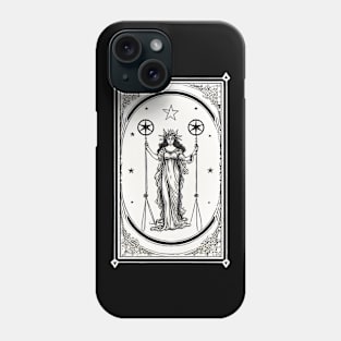 Themis Tarot Card Astrology Occult Mystical Phone Case