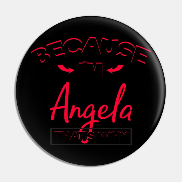 Angela Named Gifts for Women Pin by TheOptimizedCreative