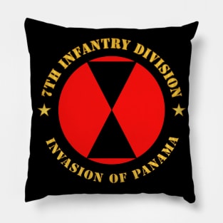 7th Infantry Division - Invasion of Panama wo Bkgrd Pillow