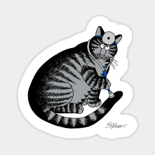 B kliban cat- doctor cat Magnet