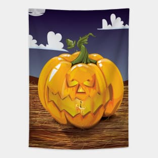 jack o lantern Tapestry