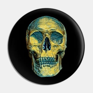 Surreal Skull Pin