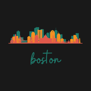 Vintage boston skyline T-Shirt
