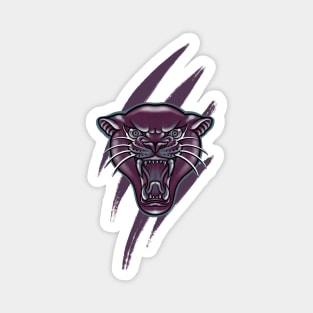 Purple Panther Magnet