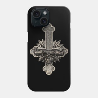 Lucifuge Inverted Cross & Skull Phone Case