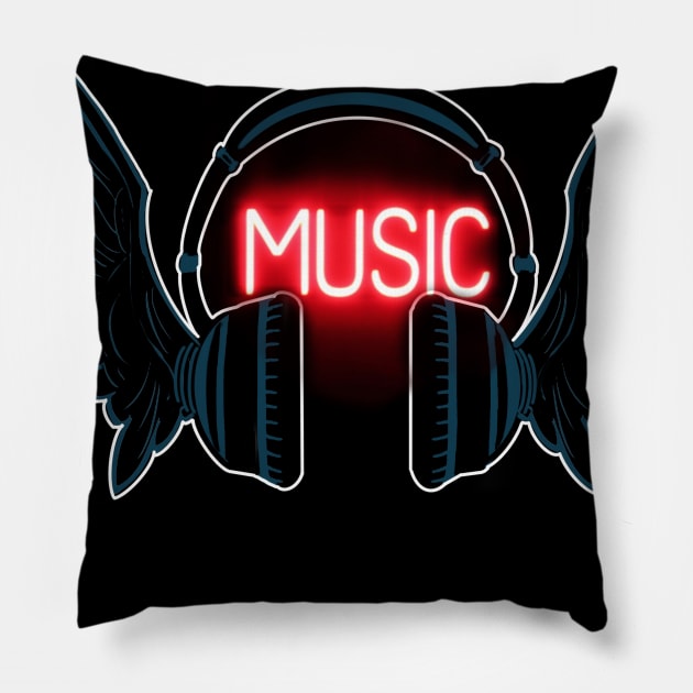 Music Pillow by SAN ART STUDIO 