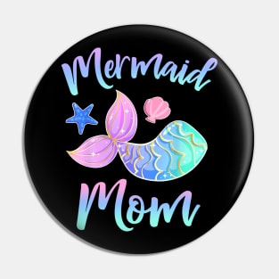 Mermaid Mom T shirt Birthday Squad Gifts for Women Girls Pin