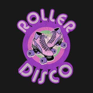 Roller Disco Derby design Vintage & Distressed 70s 80s T-Shirt