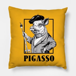 Pigasso: The Artistic Pig Pillow