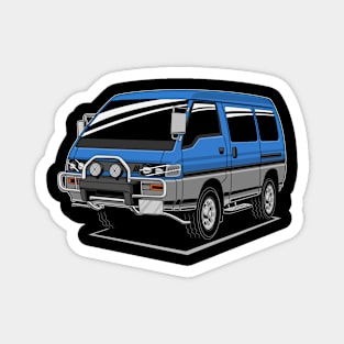 Jdm blue delica classic Magnet