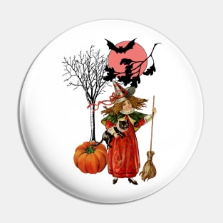 Vintage Halloween Pattern Pin