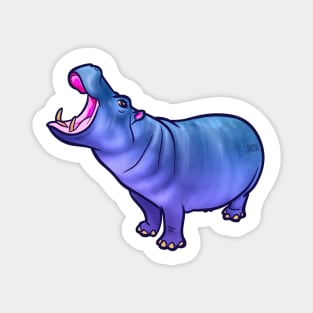 Shimmer Hippo Magnet