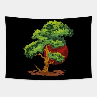 Bonsai Tree Japanese gardening Tapestry