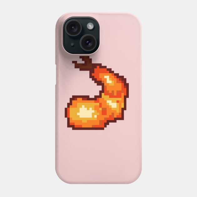 Shrimp/Ebi Pixel Art Phone Case by Neroaida