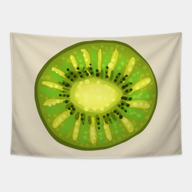 Kiwi Slice Tapestry by saradaboru