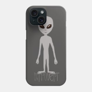 The Introverted Elusive Grey Phone Case