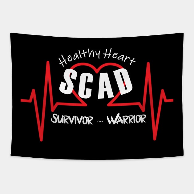 SCAD Healthy Heart Survivor & Warrior Tapestry by WordDesign