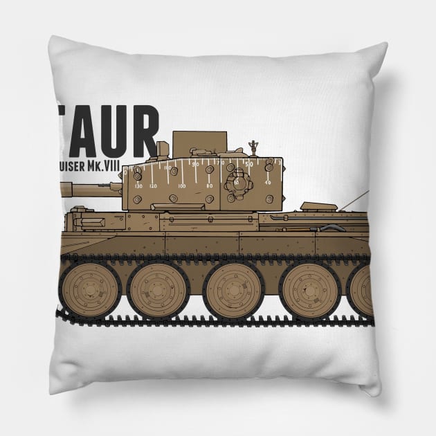 Centaur D-Day Pillow by Panzerpicture