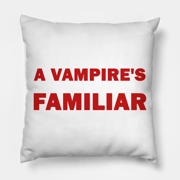 Vampire's Familiar Pillow by valentinahramov