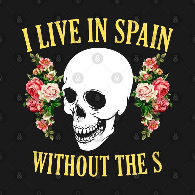 I Live in Spain Floral Vintage by giovanniiiii