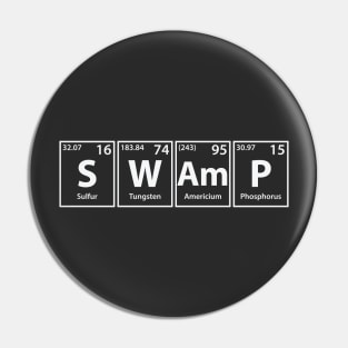 Swamp (S-W-Am-P) Periodic Elements Spelling Pin