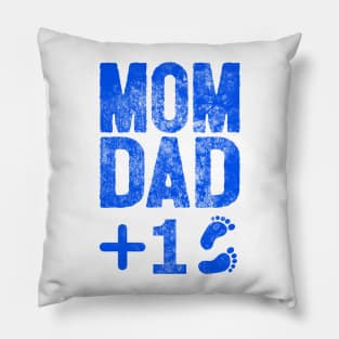 Mom dad plus one Pillow