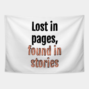 Lost in pages, found in stories Tapestry