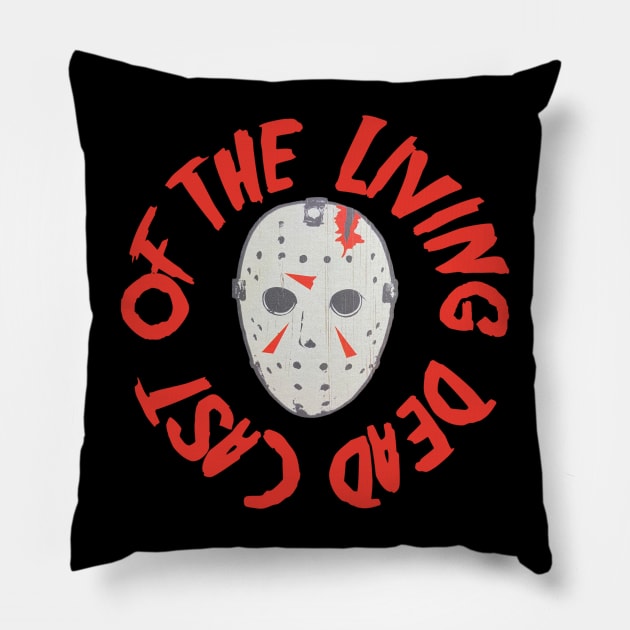 Hockey Mask Pillow by Cast of the Living Dead 