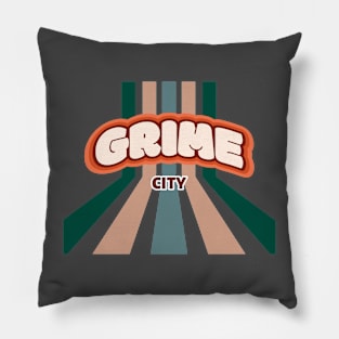 Grime City Grime Art Pillow