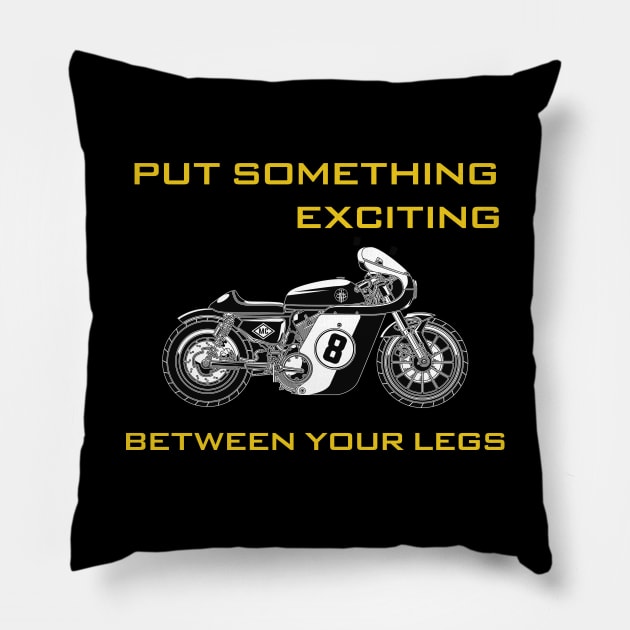 Motobike Lover Pillow by WHOLESALENERD