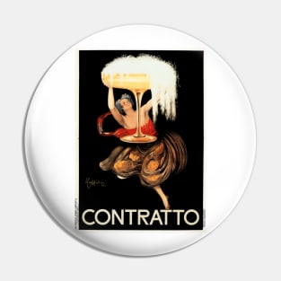 CONTRATTO SPARKLING WINE 1922 Italy Alcohol Advertisement by Leonetto Cappiello Pin