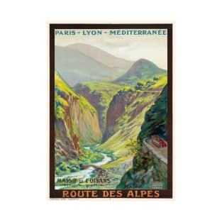 Massif de L'Oisans France Vintage Poster 1900 T-Shirt