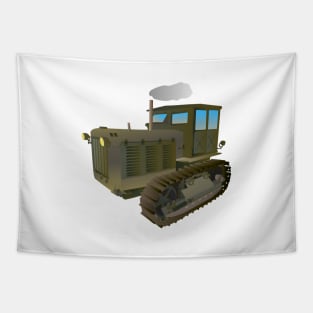 Soviet Vector Tractor Tapestry