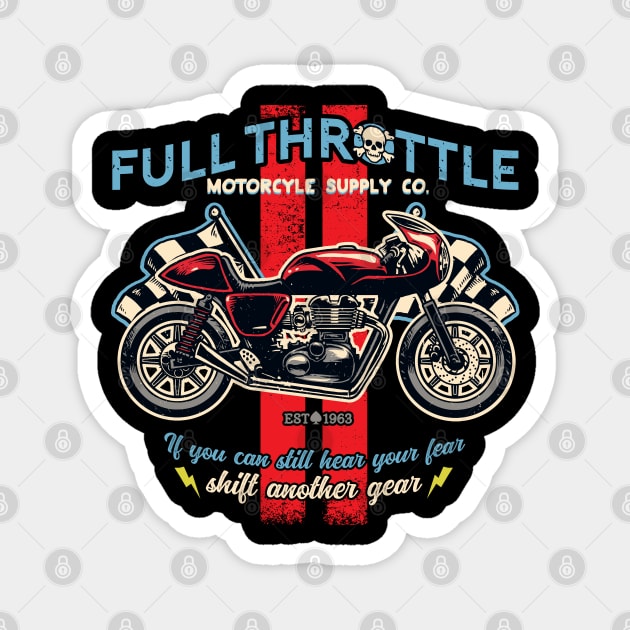 Full Throttle Motorcycle Supply Co Magnet by spicoli13