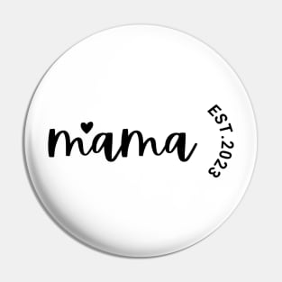 Custom Mama Design with Date, Gift for Mom Pin