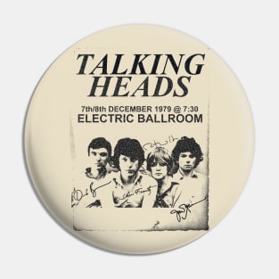 Talking Heads Tshirt Pin