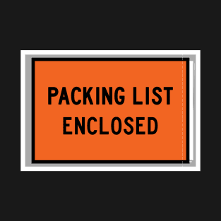 Packing List Enclosed T-Shirt