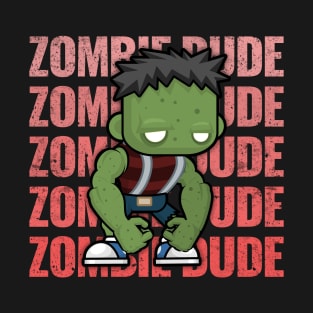 Zombie Dude Creepy Scary Kawaii Zombie Cute Halloween Outfit T-Shirt