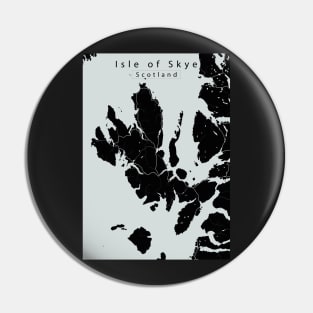 Isle of Skye Scotland Island Map dark Pin