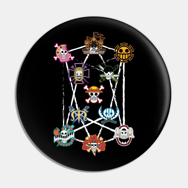 Eleven Supernova Worst Generation Pirates Logo Pin by AnimeTee