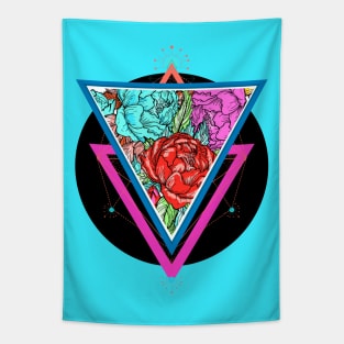 Flower Triad Complementary Tapestry