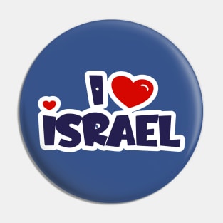 I Hart Israel Pin