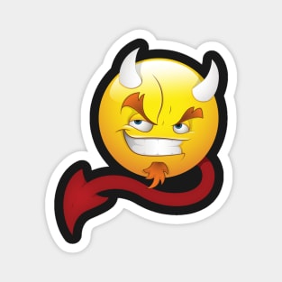 Devil Smiley Face Emoticon Magnet