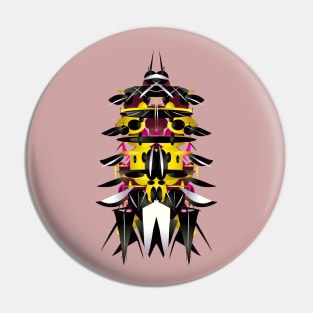 Colorful Abstract Bug Pattern Pin