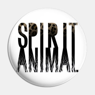 Spirit Animal Zebra Jaguar print Pin