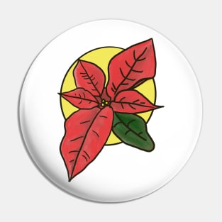 Poinsettia Pin