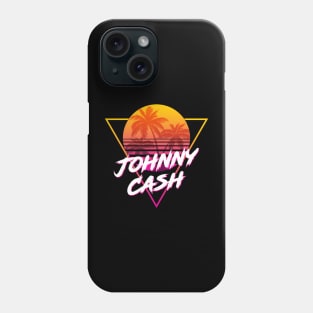 Johnny Cash - Proud Name Retro 80s Sunset Aesthetic Design Phone Case